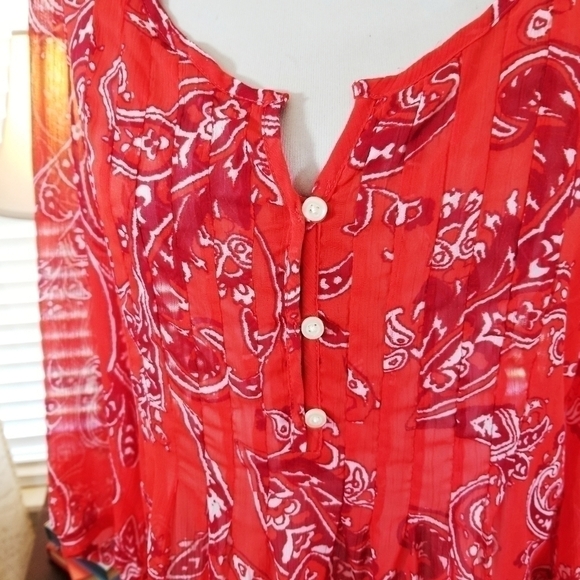 Old Navy sz sm tunic top tomato color - Picture 2 of 6